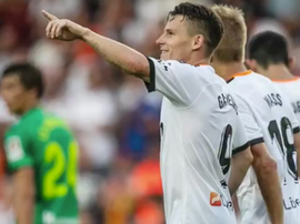 Gameiro s'est blessé contre l'Ajax. ValenciaCF