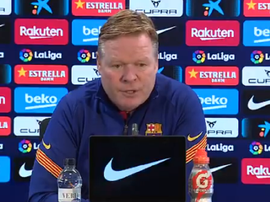 Koeman falou em coletiva antes de encarar o Sevilla. Captura/FCBarcelona