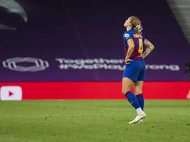 Barcelona's Mapi Leon has criticsed the lack of VAR. Twitter/FCBarcelonaFemení