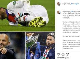 Neymar's father's response to Dupraz. Instagram/neymarpai_