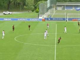 Empate en Zubieta. Captura/YouTube/RealSociedad