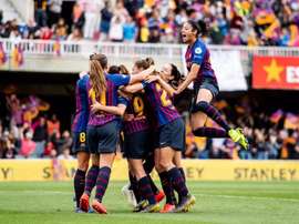 Barcelona will meet Lyon in the final in Budapest. Twitter/FCBfemeni