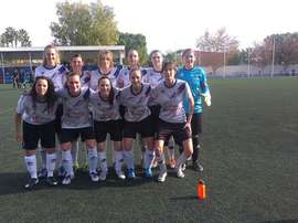 Las jugadoras del CFF Albacete 'B', antes de un partido de esta temporada. Twitter