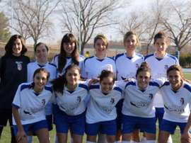 Las jugadoras del CFF Albacete B, posan para una foto antes de un partido. Twitter