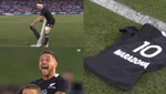 Impresionante: la haka de los All Blacks ante una camiseta de Maradona
