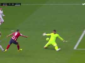 Suárez não perdoou o Real na primeira chance que teve. Captura/MovistarLaLiga