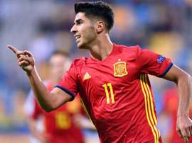 Marco Asensio avec la sélection espagnole. AFP