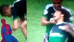 Di Santo le mete una araña en la camiseta a Sané