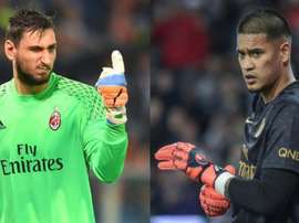 The swap between Areola and Donnarumma. AFP