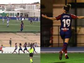 Esther está en su mejor momento. Twitter/LevanteUDFemenino/LaLiga