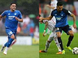 Amiri (i) y Demirbay (d) volverán a enfrentarse al Hoffenheim. AFP