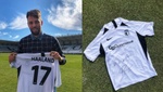 Haaland recibió una camiseta de su ídolo Michu