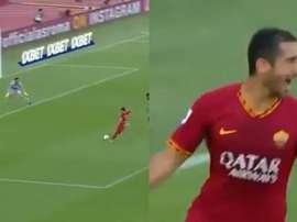 Mkhitaryan estreia muito bem no Roma. Capturas/Movistar