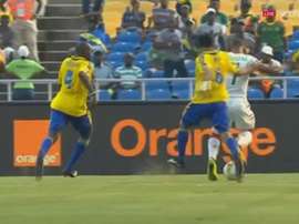 Nakoulma anotó el tanto de Burkina Faso ante Gabón. Twitter