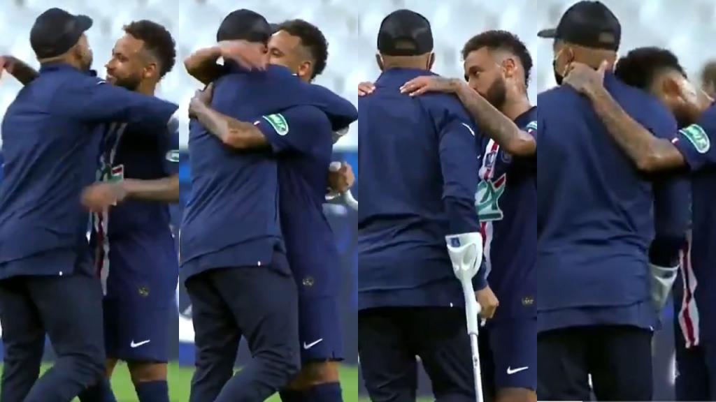 What Was Not Seen On Tv How Neymar Consoled Mbappe After His Injury Besoccer