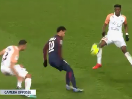 La dernière merveille de Neymar. Capture/Canal+