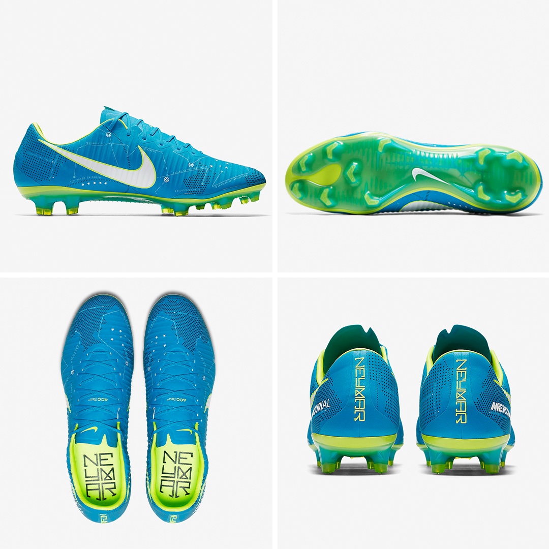 crampons neymar bleu