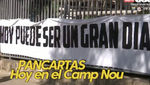 La pancarta 'culé' de la polémica: