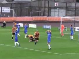 One of the all time craziest penalty calls. Twitter