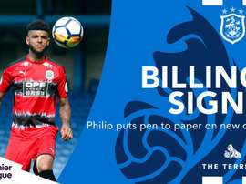 El Huddersfield Town se asegura los servicios de Billing. HuddersfieldTown