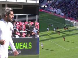 El primer gol en la MLS del Inter Miami llevó la firma de Pizarro. Captura/TUDN