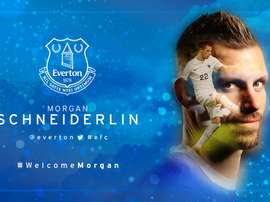 Everton welcoming Schneiderlin. Everton FC