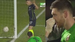 Gol con mucha intriga y una posible nariz rota