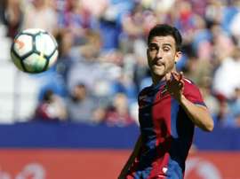 Levante defender Sergio Postigo is hoping to continue Madrid's poor league form this week. EFE