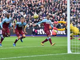 El West Ham no supo aprovechar la renta y terminó empatando ante el Brighton. Twitter/WestHam