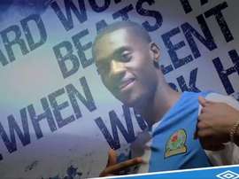 Adarabioyo rejoint Blackburn. Capture/Twitter/Rovers