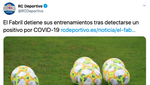 El filial del Deportivo para sus entrenamientos por un caso de COVID-19