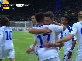 Los ucranianos se adelantaron en el minuto 28. Captura/SportTV