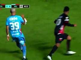 Colón ganó 2-0 a Arsenal de Sarandí. Captura/TNTSports