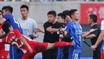 ¡Batalla campal en el fútbol chino!